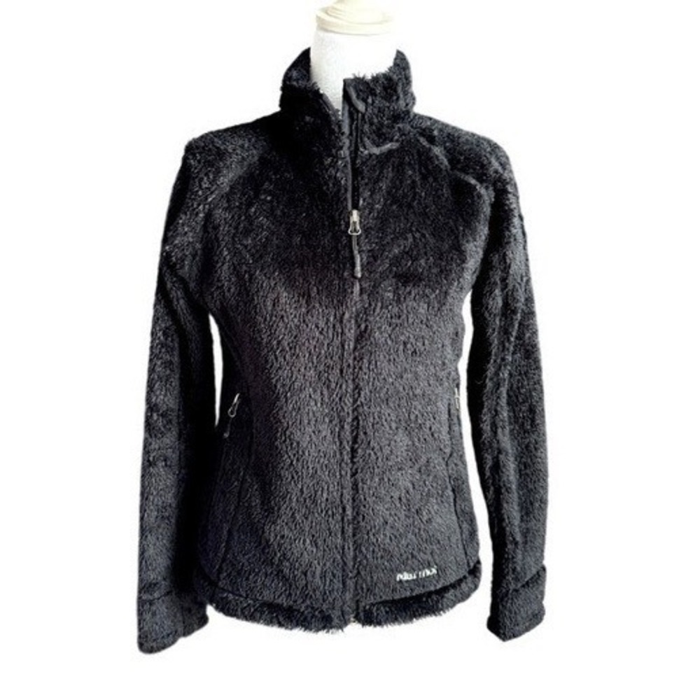 Marmot Black Polartec High Loft Fleece Full Zip Jacket S Gorpcore Granola Sporty